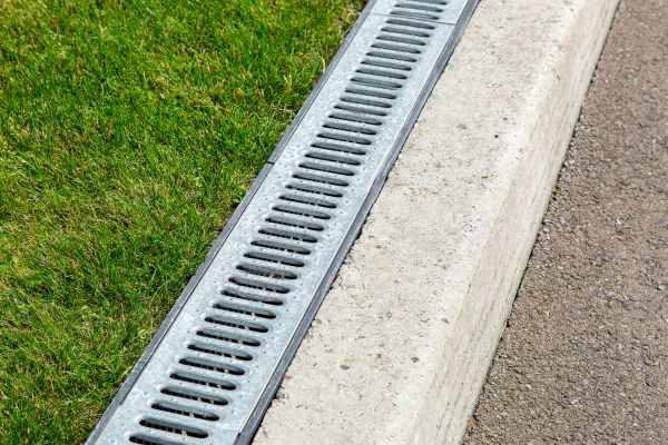 Courtyard Drain Installation in Monroe Township